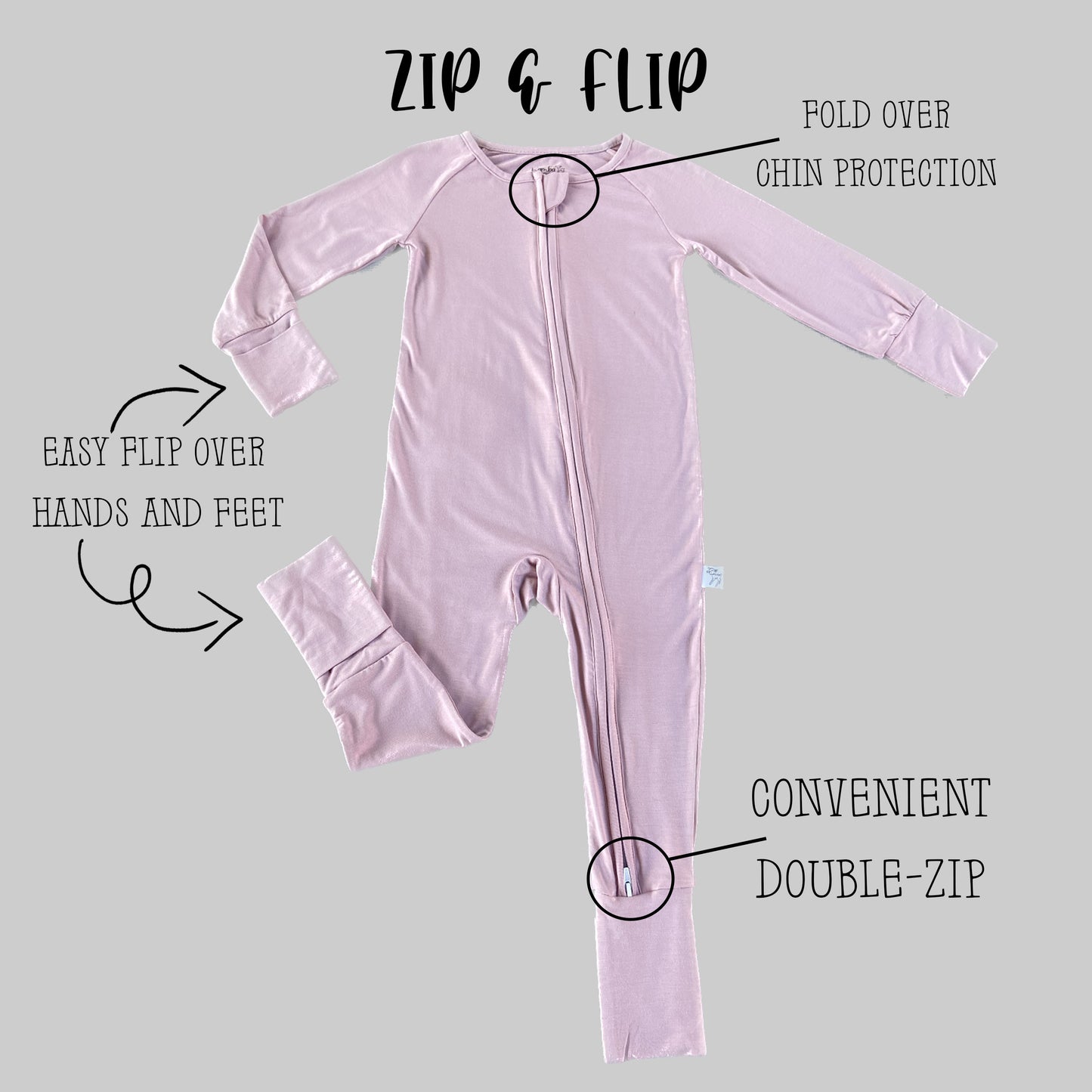 Zip & Flip - Dusty Pink